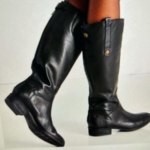Sam Edelman Black Penny Leather Riding Boot Size 7